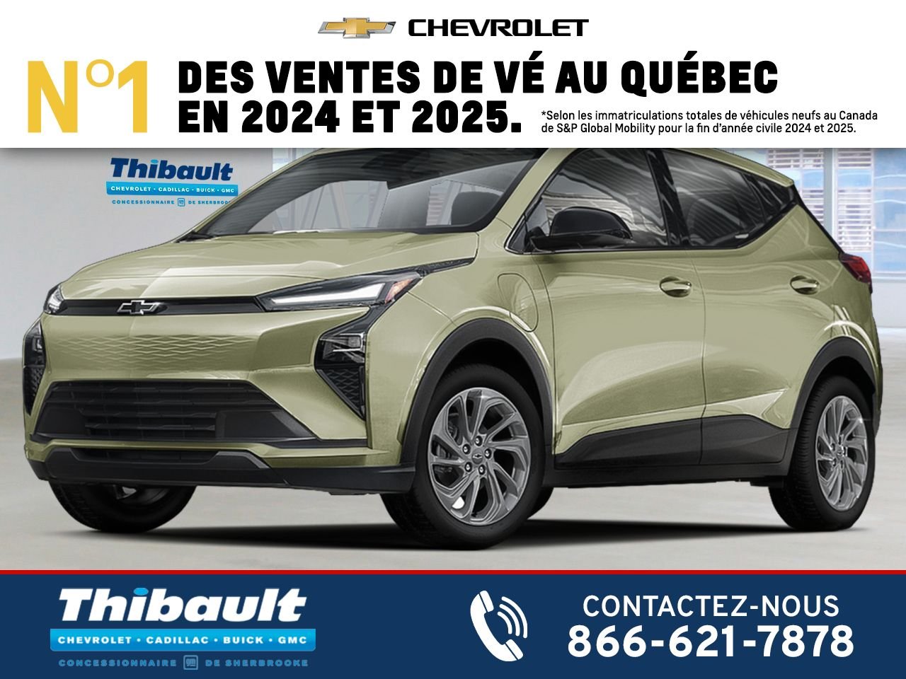 CHEVROLET Bolt Traction avant 4 portes LT 2027 BLEU MARINA METALLISE Sherbrooke - photo #0
