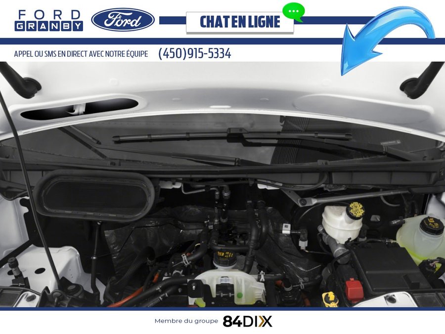 Ford E-Transit fourgonnette utilitaire T-350 EL PA toit surélevé 148 po PNBV de 9 500 lb 2025 Noir agate métallisé