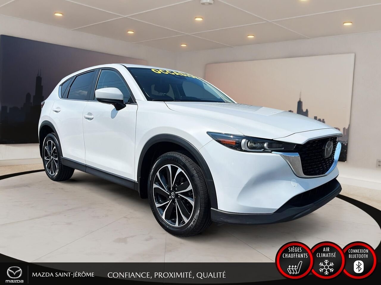 2023 Mazda CX-5 White Ste-Agathe des Monts - photo #3