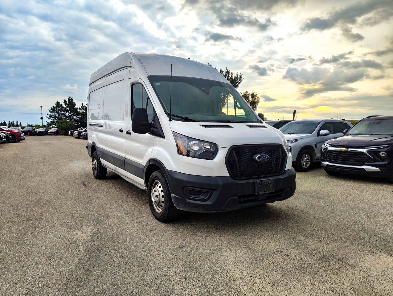 2025 Ford Transit Cargo Van T-250 148 Hi Rf 9070 GVWR AWD White Sherwood Park - photo #2