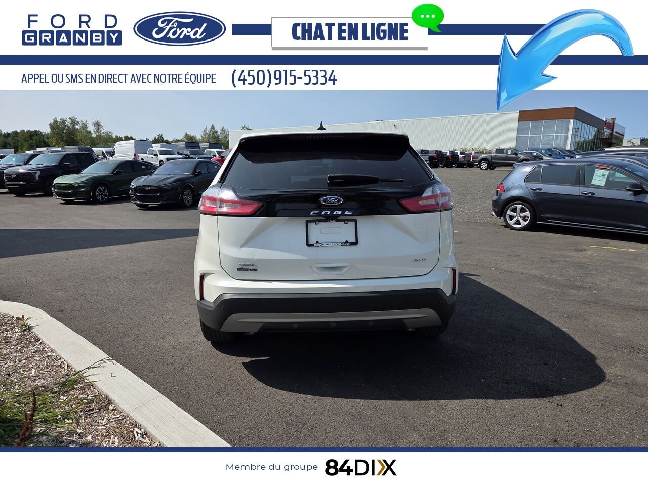 Ford Edge 2022 Blanc Granby - photo #5