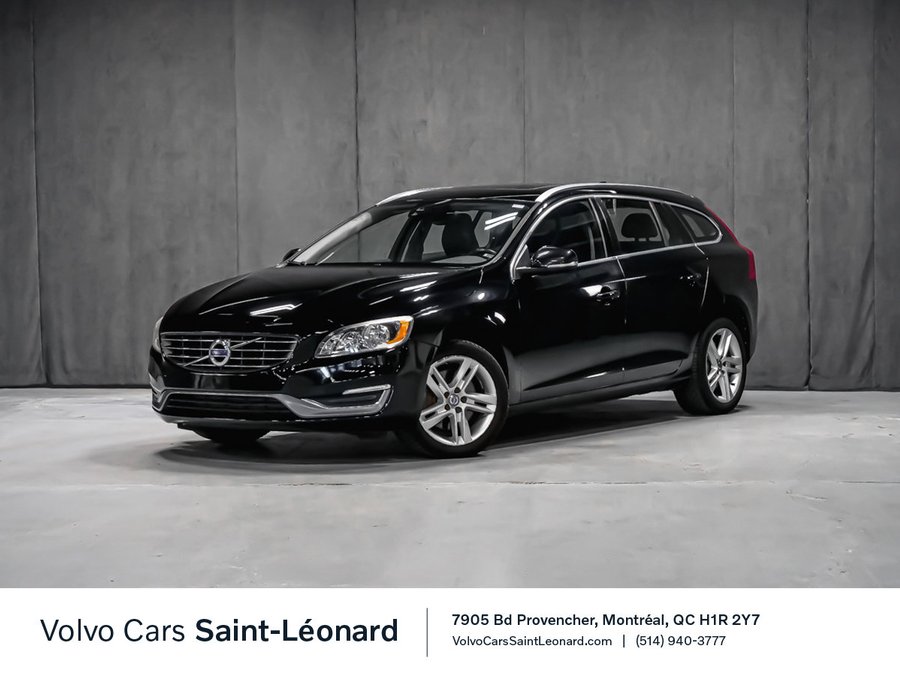 2015 Volvo V60 T5 PREMIER AWD TOIT OUVRANT SIÈGES CHAUFFANTS Black