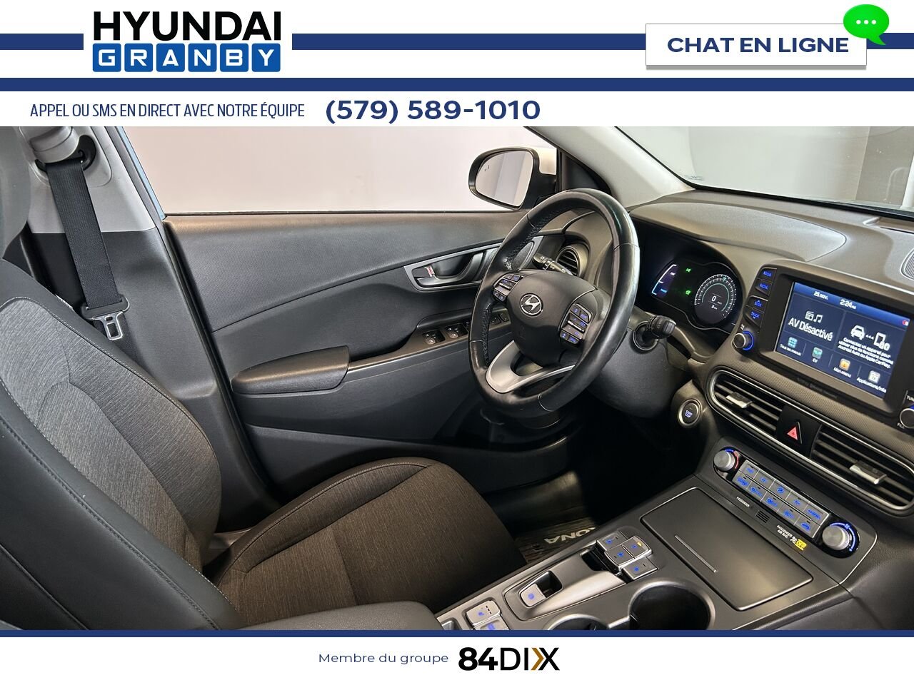 Hyundai Kona électrique 2021 Bleu Granby - photo #20