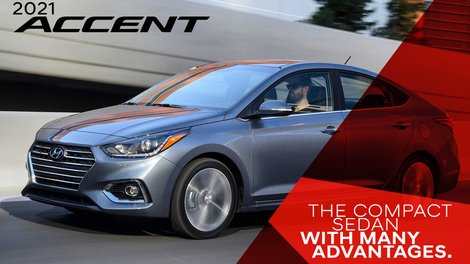 The 2021 Hyundai Accent: the compact sedan with multiple assets