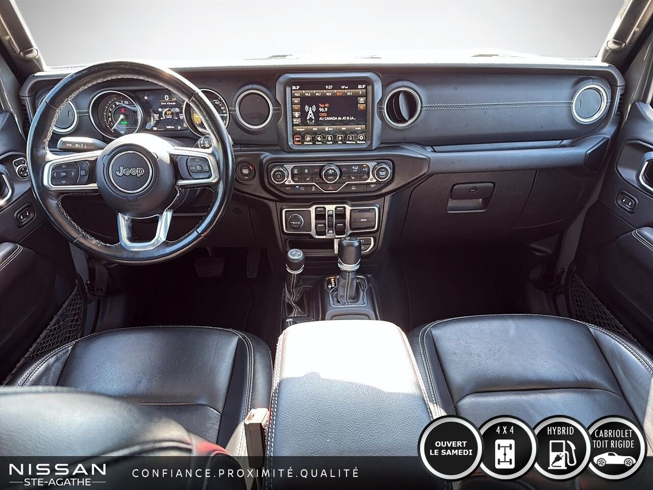 Jeep Wrangler 4xe Unlimited Sahara | 4x4 | CUIR | CARPLAY | 2022 Gris Saint-Jérôme - photo #10