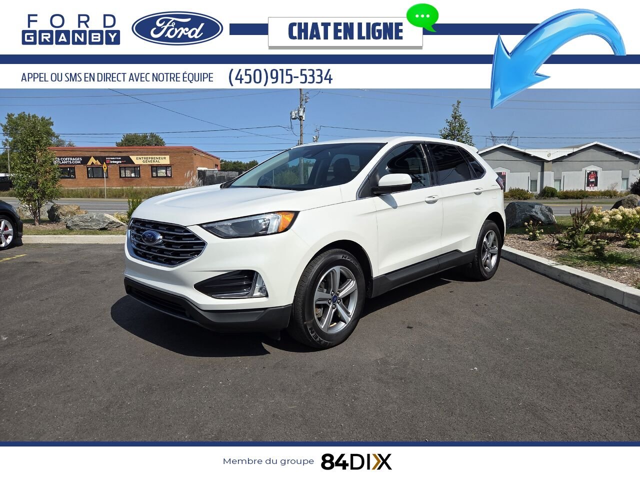 Ford Edge 2022 Blanc Granby - photo #2