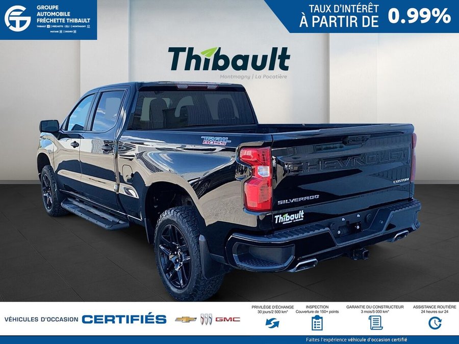 CHEVROLET SILVERADO Custom Trail Boss cabine multiplace 4RM 157 po 2024 Noir