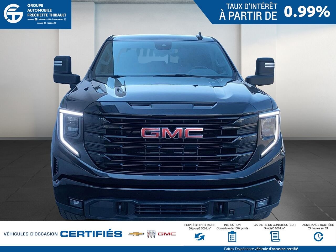 GMC SIERRA Elevation cabine multiplace 4RM 157 po 2024 Noir Montmagny - photo #1
