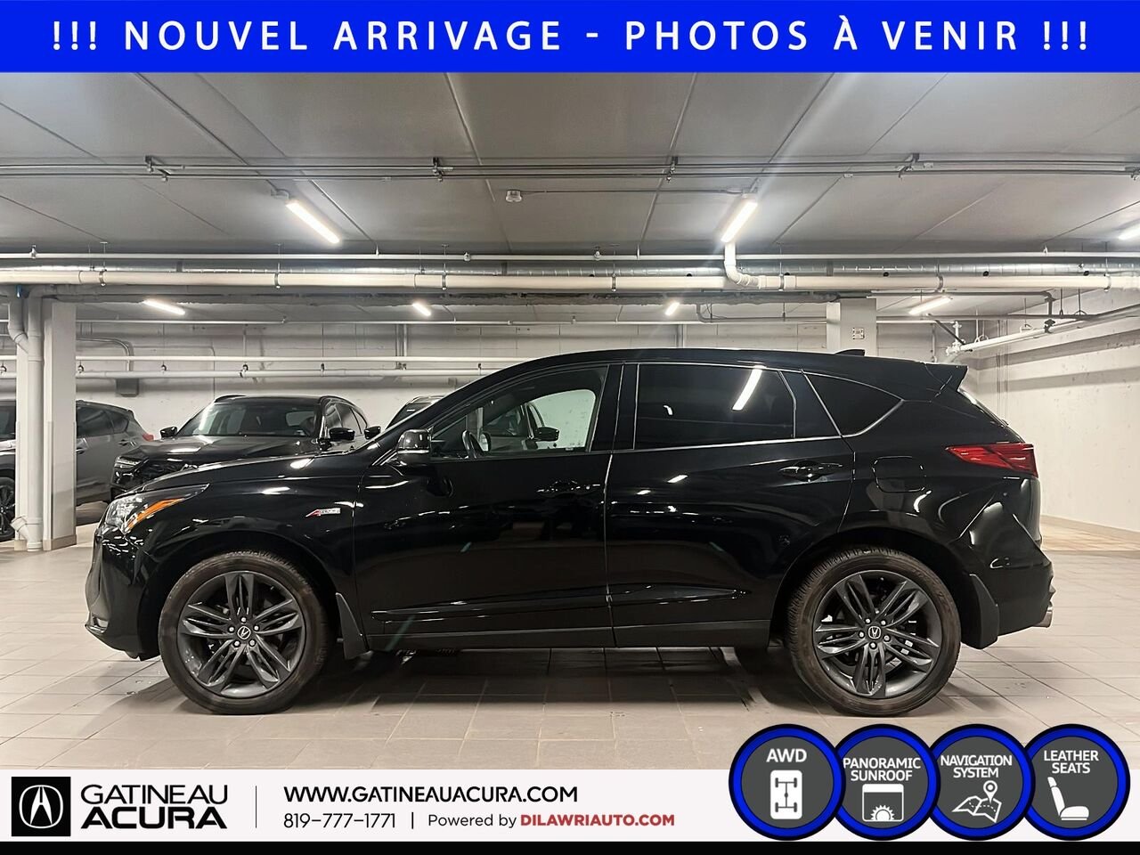 2023 Acura RDX A-Spec SH-AWD Black Gatineau - photo #7