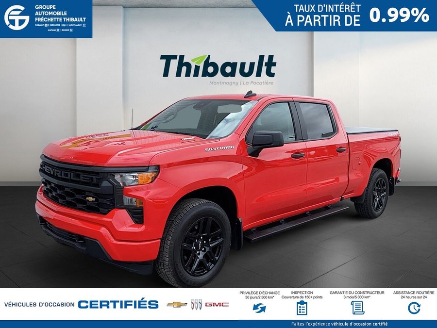 CHEVROLET SILVERADO Custom cabine multiplace 4RM 157 po 2024 Rouge