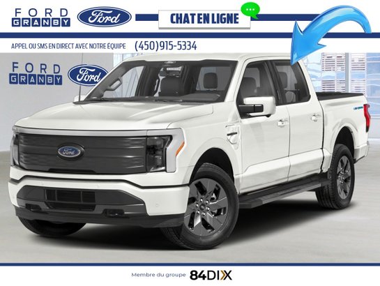 2025 Ford F-150 Lightning Star White Metallic Tri-Coat
