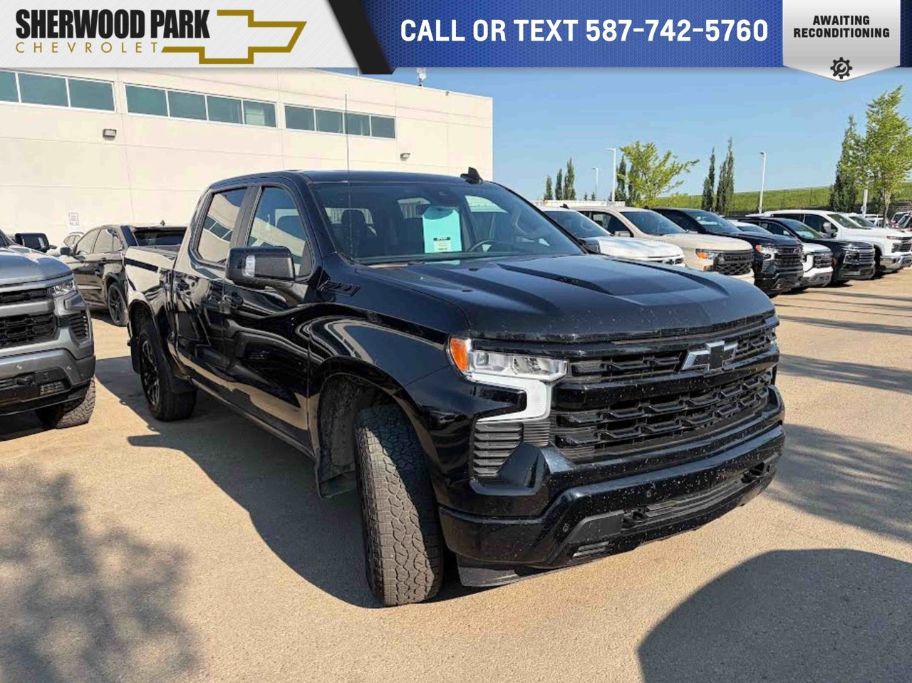 2024 Chevrolet Silverado 1500 4WD Crew Cab 147 RST Black Sherwood Park - photo #0