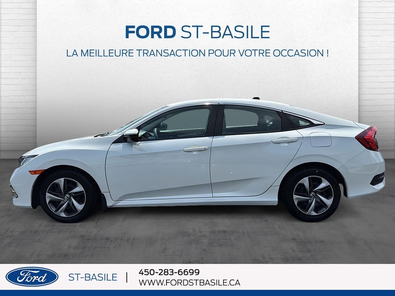 2020 HONDA CIVIC White Saint-Basile-le-Grand - photo #2