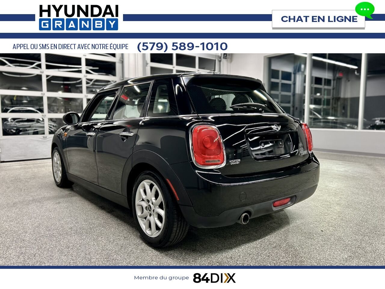 MINI Cooper toit rigide 5 portes 2016 Noir Granby - photo #4