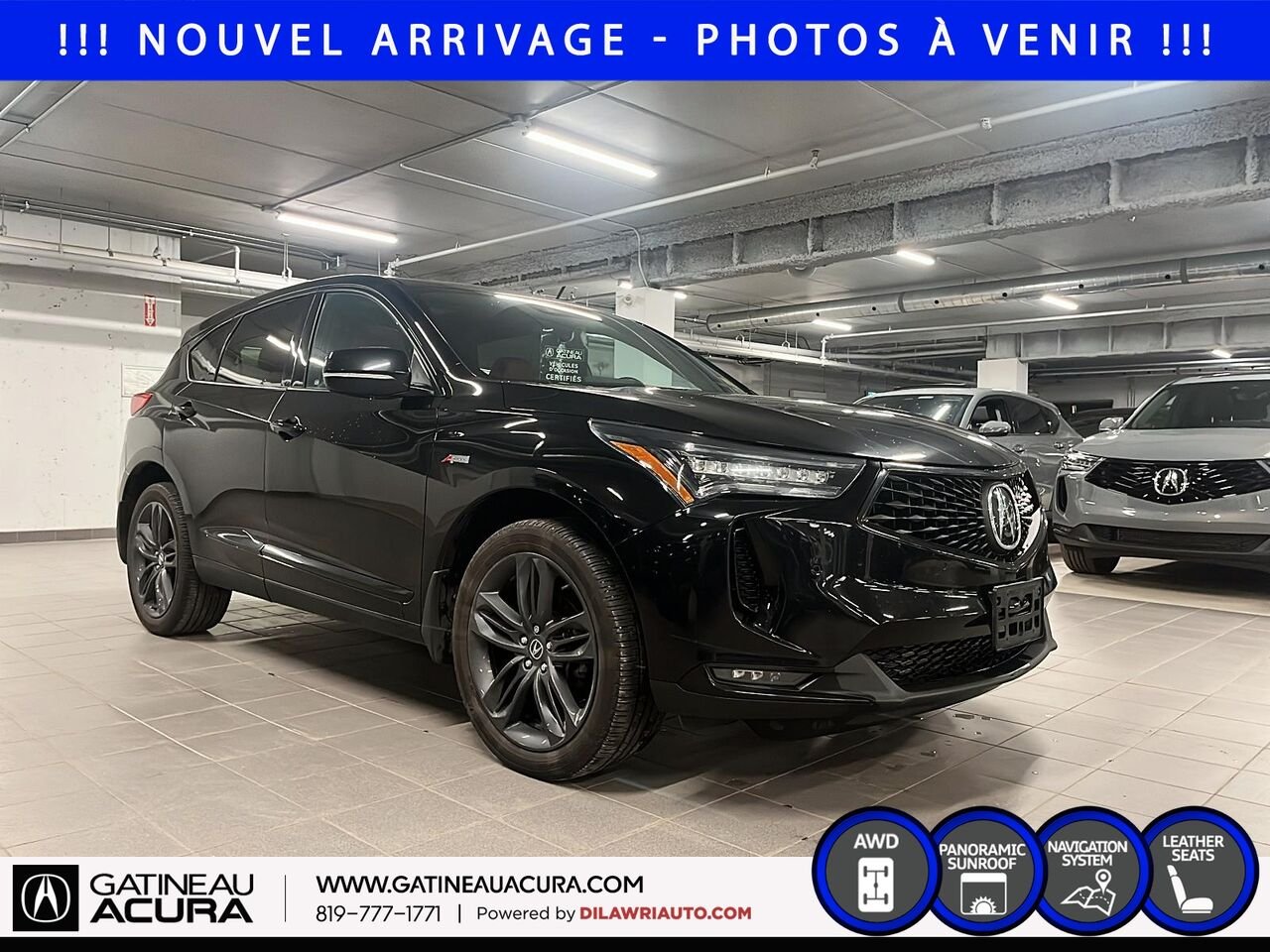 2023 Acura RDX A-Spec SH-AWD Black Gatineau - photo #2