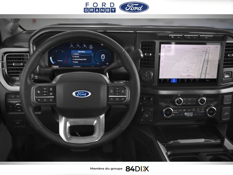 Ford Super Duty F-250 SRW LARIAT cabine 6 places 4RM caisse de 8 pi 2026 Noir agate métallisé