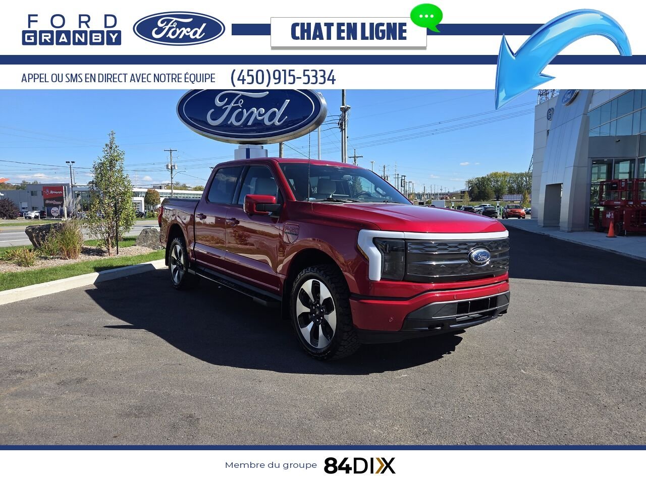 2023 Ford F-150 Lightning Red Granby - photo #0