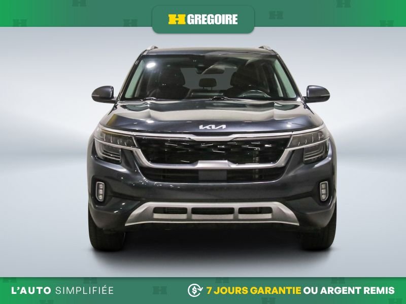 Kia Seltos 720583A | SX Turbo AWD AUTO AC CUIR TOIT NAV MAGS CAM RECUL 2023 Gris Laval - photo #1