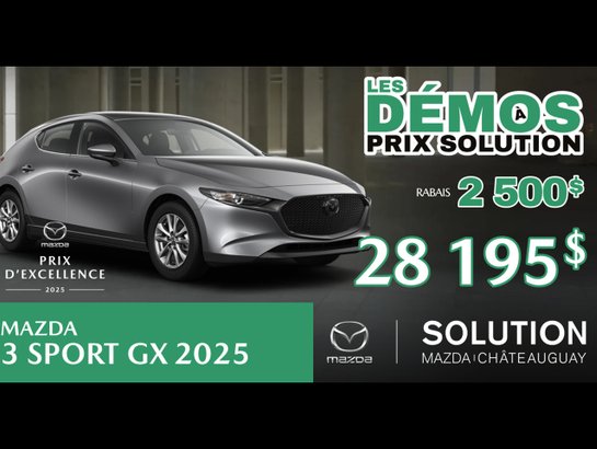 MAZDA Mazda3 Sport 2025 2025 Gris mécanique métallisé