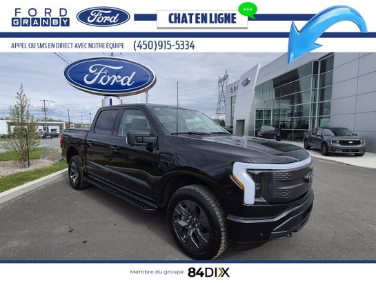 Ford F-150 Lightning XLT, 386KM XLT, 4RM, 5,5 pi, AUTONOMIE 386KM 2023 Noir