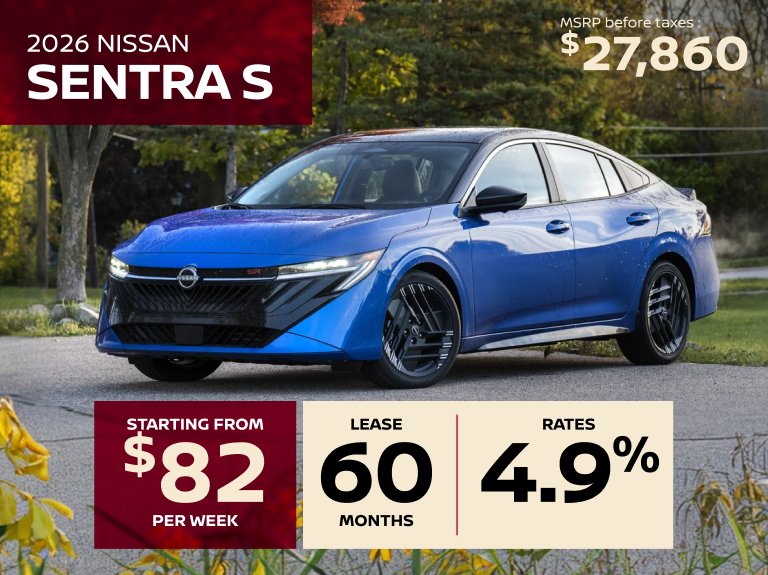 Nissan vimont Accueil avril Sentra S 2026