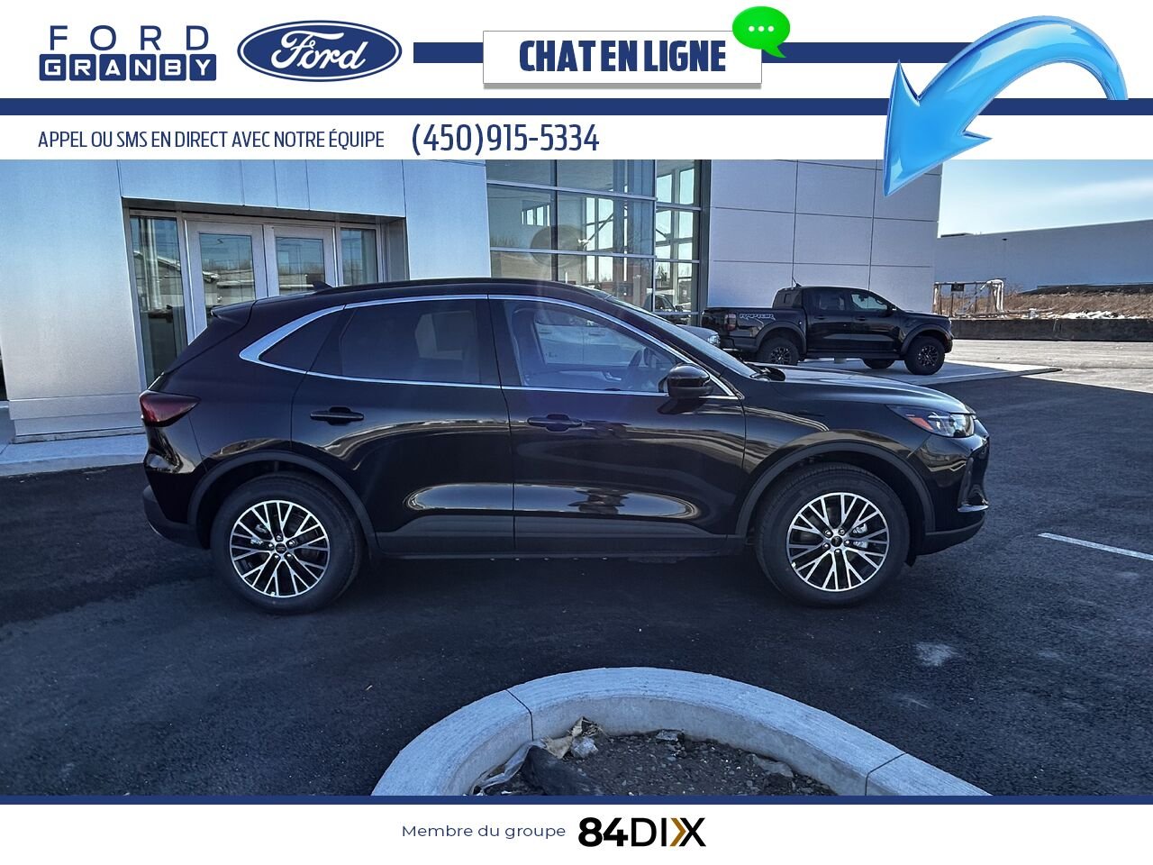 2025 Ford Escape Agate Black Metallic Granby - photo #1