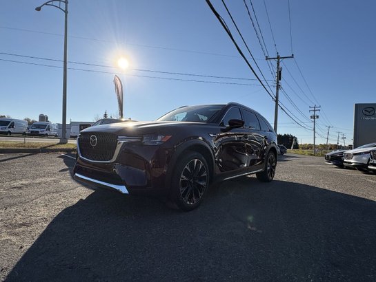 MAZDA CX-90 hybride rechargeable GT TI 2025 Rouge artisanal cristal métallisé