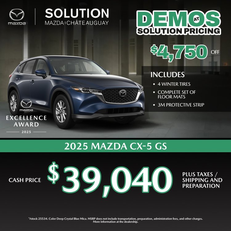 Solution mazda promo avril CX 5 GS 2025 EN