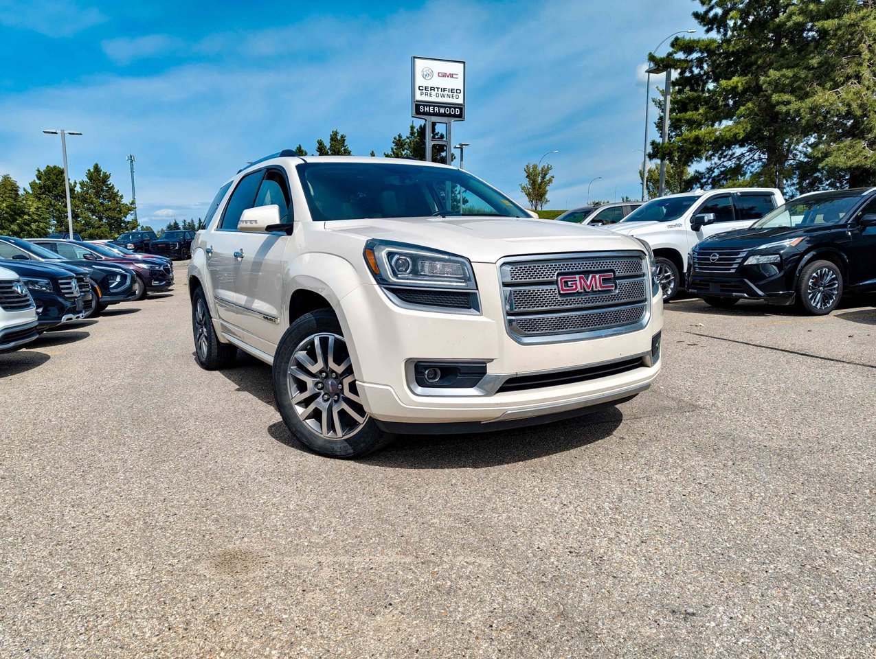 2013 GMC Acadia AWD 4dr Denali White Sherwood Park - photo #1