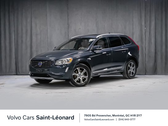 2015 Volvo XC60 T6 AWD PREMIER PLUS VOLANT CHAUFFANT CAPTEUR ANGLE MORT TOIT OUVRANT Grey
