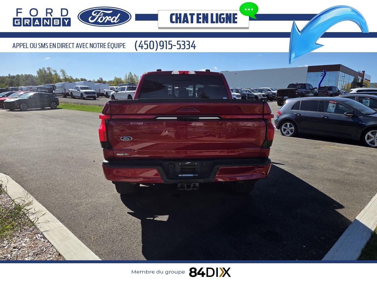 2023 Ford F-150 Lightning Red Granby - photo #5