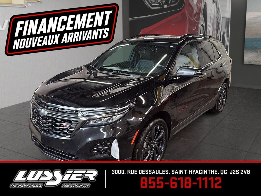 CHEVROLET EQUINOX RS + GARANTIE DISPOIBLE + TOIT OUVRANT + 1-2-3 CHANCES AU CREDIT 2022 Noir