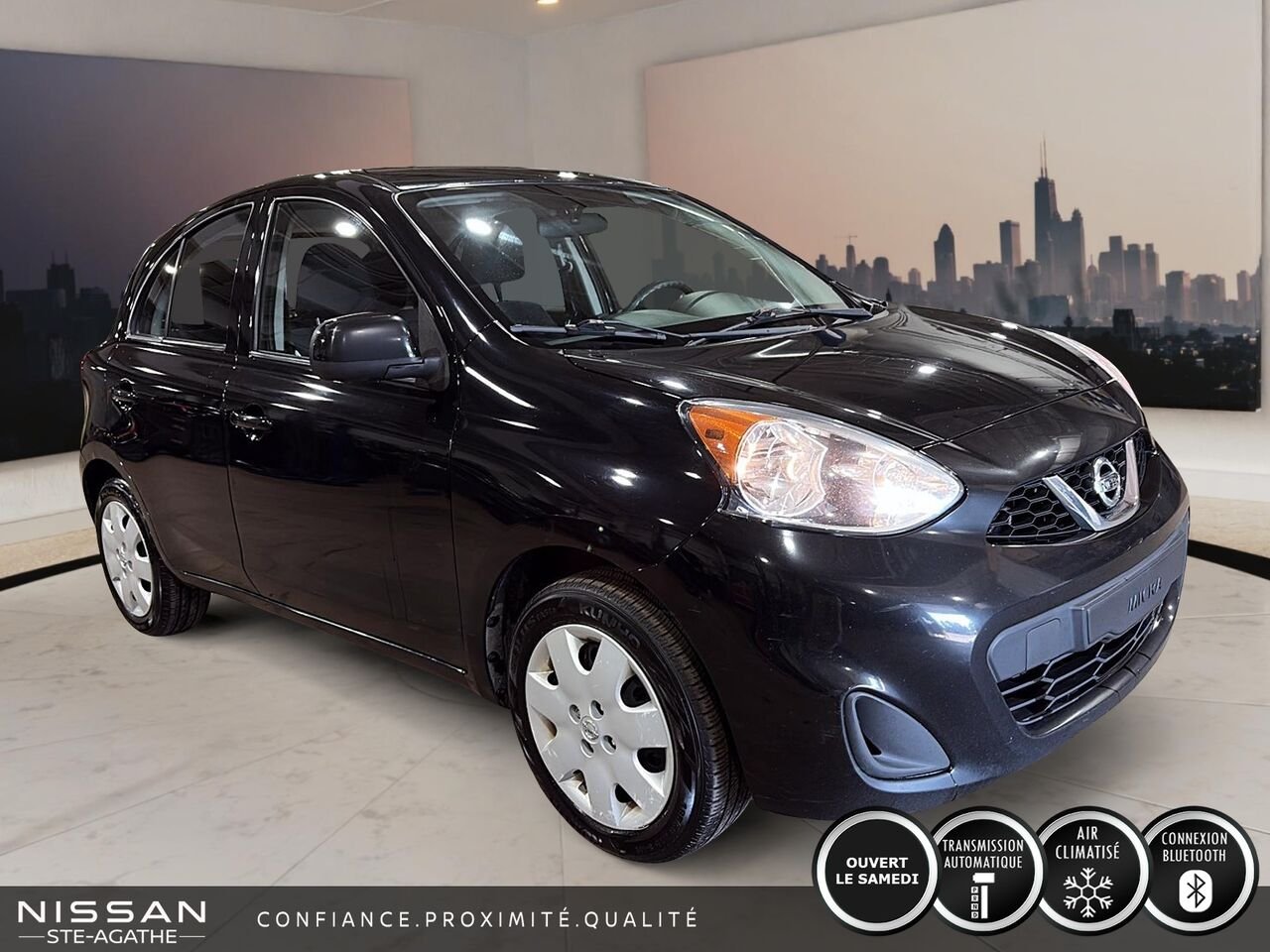 2017 Nissan Micra SV à hayon 4 portes BA Black Saint-Jérôme - photo #2