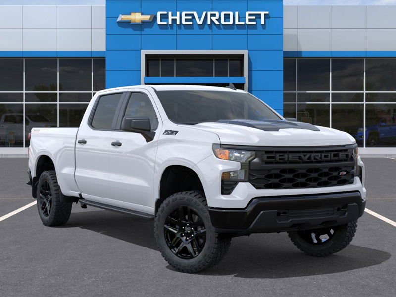 2026 CHEVROLET Silverado 1500 Custom Trail Boss cabine multiplace 4RM 157 po Summit White Gatineau - photo #6
