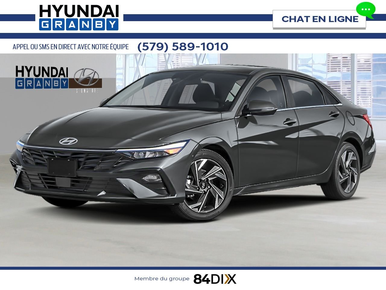 HYUNDAI Elantra hybride 2025 Gris écotronique Granby - photo #0