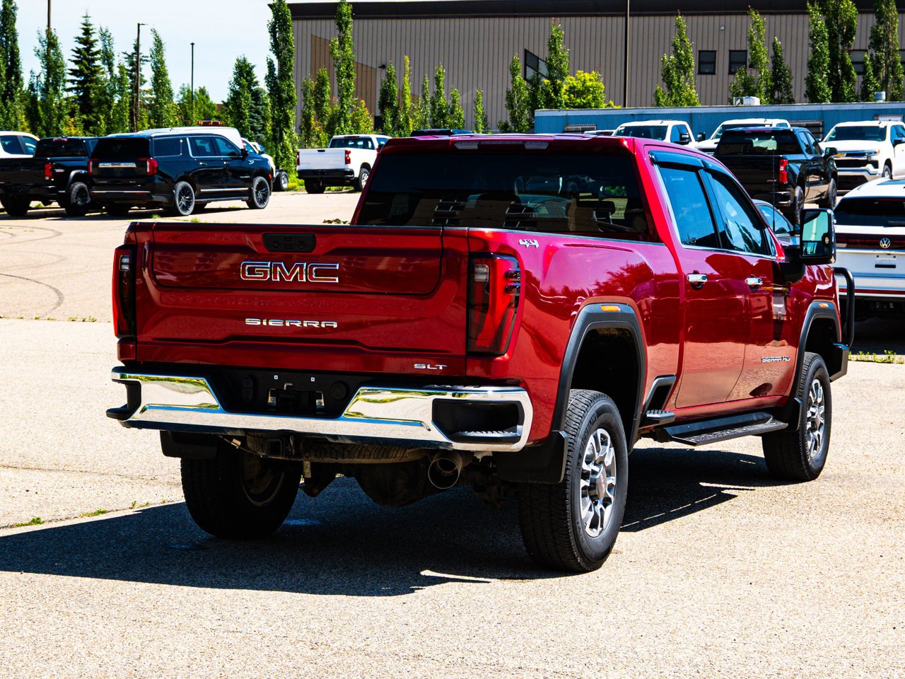 2025 GMC Sierra 3500HD 4WD Crew Cab 159 SLT Red Sherwood Park - photo #12