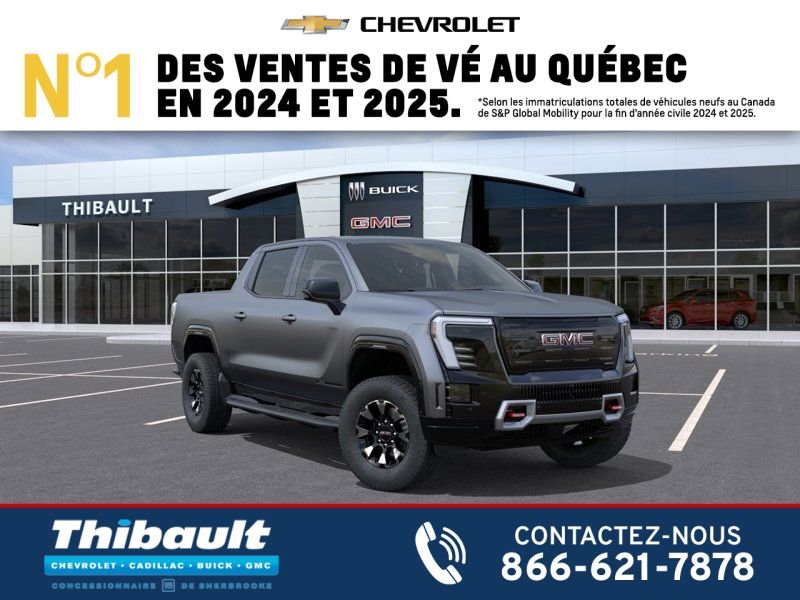GMC Sierra EV AT4 cabine multiplace 4RMe à autonomie maximale 2026 GRIS MAGNUS MAT