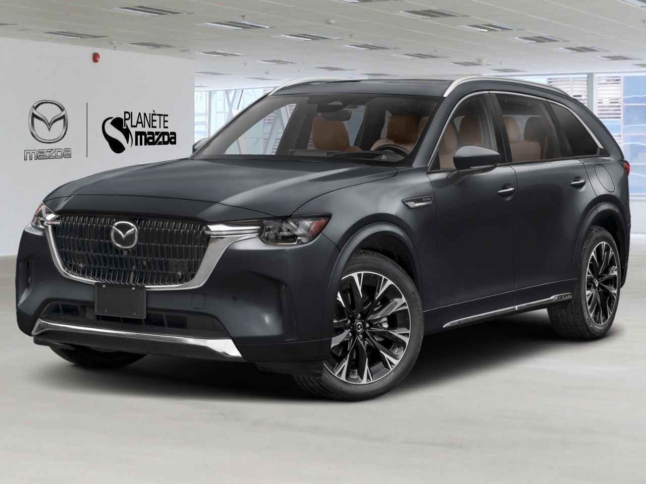 2026 Mazda CX-90 MHEV JM3KKEHC3T1398244 Jet Black Mica Mirabel - photo #0