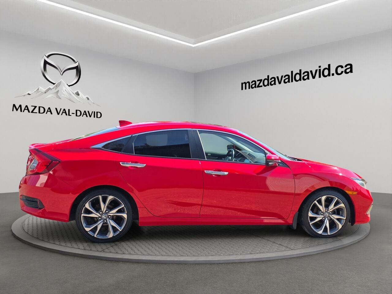 Honda Civic Berline Tourisme CVT, Navigation, Toit ouvrant, Apple Carplay 2020 Rouge Val-David - photo #3