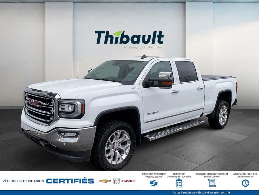 GMC SIERRA K1500 SLT SLT cabine multiplace 4RM, 153,0 po 2018 Blanc