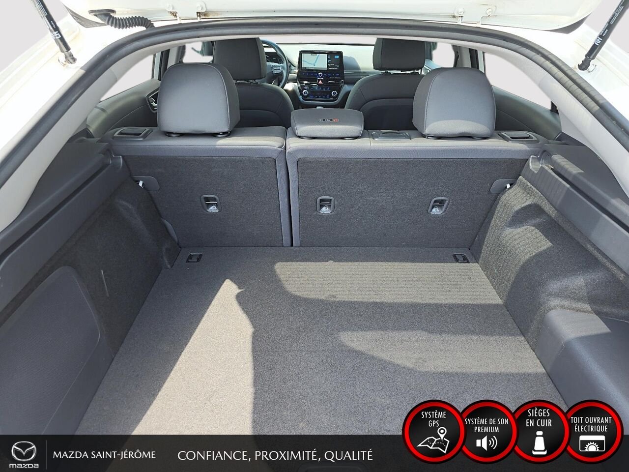 2020 Hyundai Ioniq hybride rechargeable Ultimate | TOIT OUVRANT | CUIR | White Saint-Jérôme - photo #24