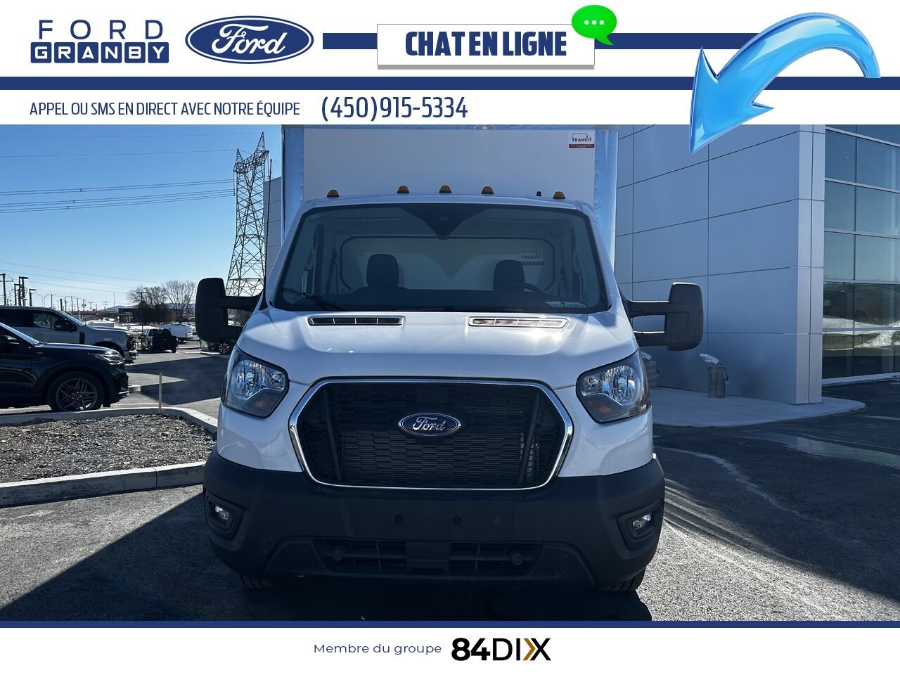 Ford TRANSIT FOURGON TRONQUÉ 2024 Blanc Granby - photo #6