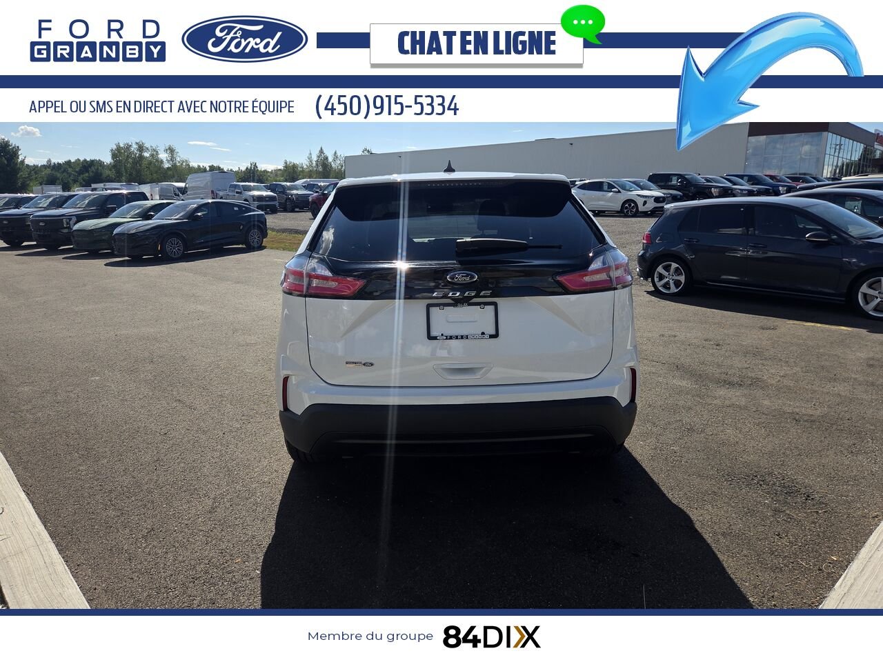 2022 Ford Edge White Granby - photo #5