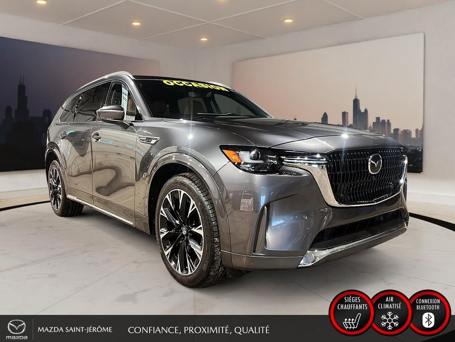2024 Mazda CX-90 hybride léger Signature | TOIT PANORAMIQUE | AWD | CUIR | SIEGES CAPITAINES | Grey