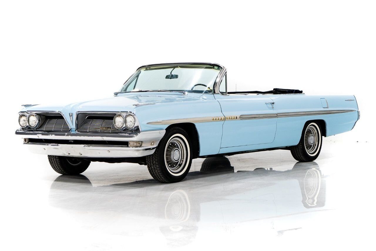1961 Pontiac Bonneville **PRIX EN USD**C8 Suffix 389cu.in. TriPower 4 Speed Blue Montreal - photo #0