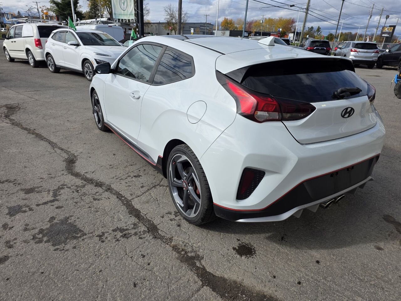 Hyundai Veloster 2019 Blanc Longueuil, - photo #3