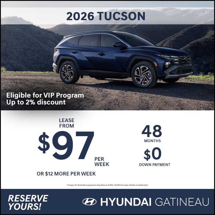 Hyundai gatineau promo TUCSON 2026 fevrier EN