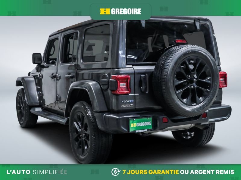 Jeep Wrangler 726416 | 4XE SAHARA PLUG IN HYBRID 4WD CUIR MAGS 20 PO 2021 Gris Laval - photo #5