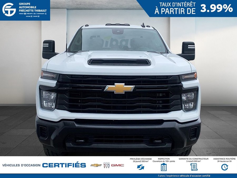 CHEVROLET SILVERADO WT cabine multiplace 4RM 172 po 2024 Blanc