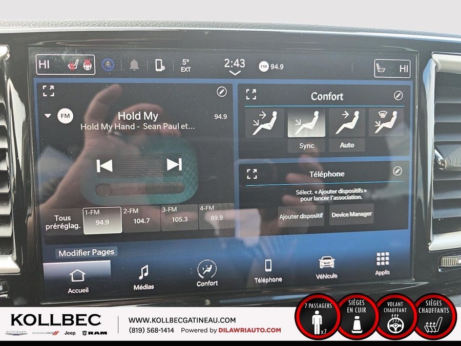 CHRYSLER PACIFICA HYBRID *** UN PROPRIO + CLEAN CARFAX *** 2023 Blanc